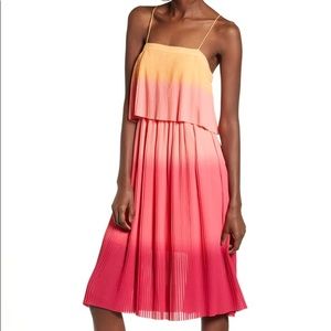 Leith Ombré Pleated Midi Sundress Size S